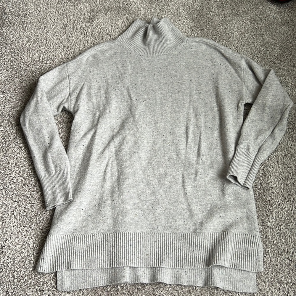 LOFT - speckle turtle neck tunic